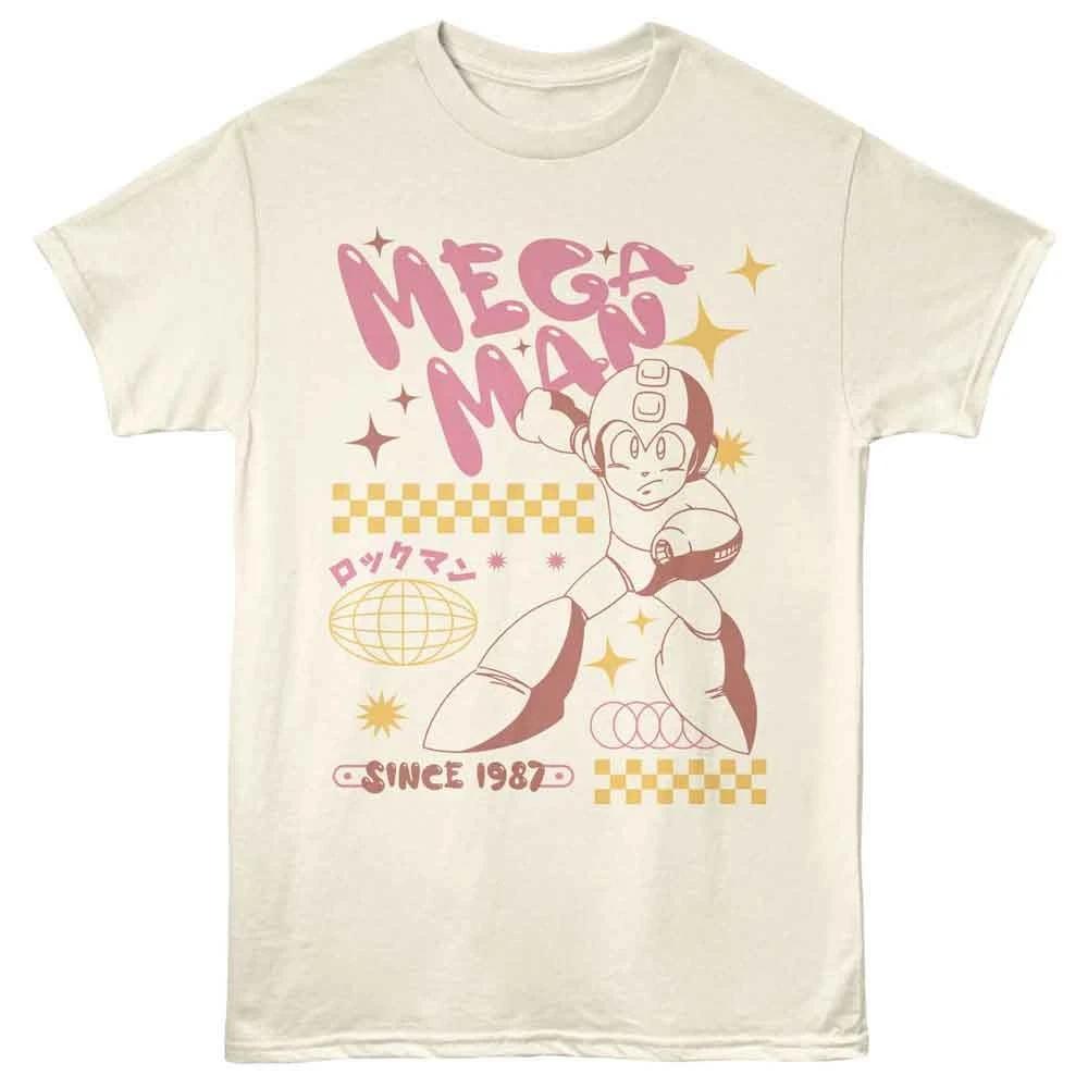 Mega Man - Bubble Letters - Natural  Short Sleeve Children s T-shirt 120