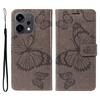 For Oppo Reno14 5G (China)/Oppo Reno14 F 5G/Oppo Reno14 5G (Global) Wallet Case Floral Butterfly Imprinted Leather Phone Cover Stand