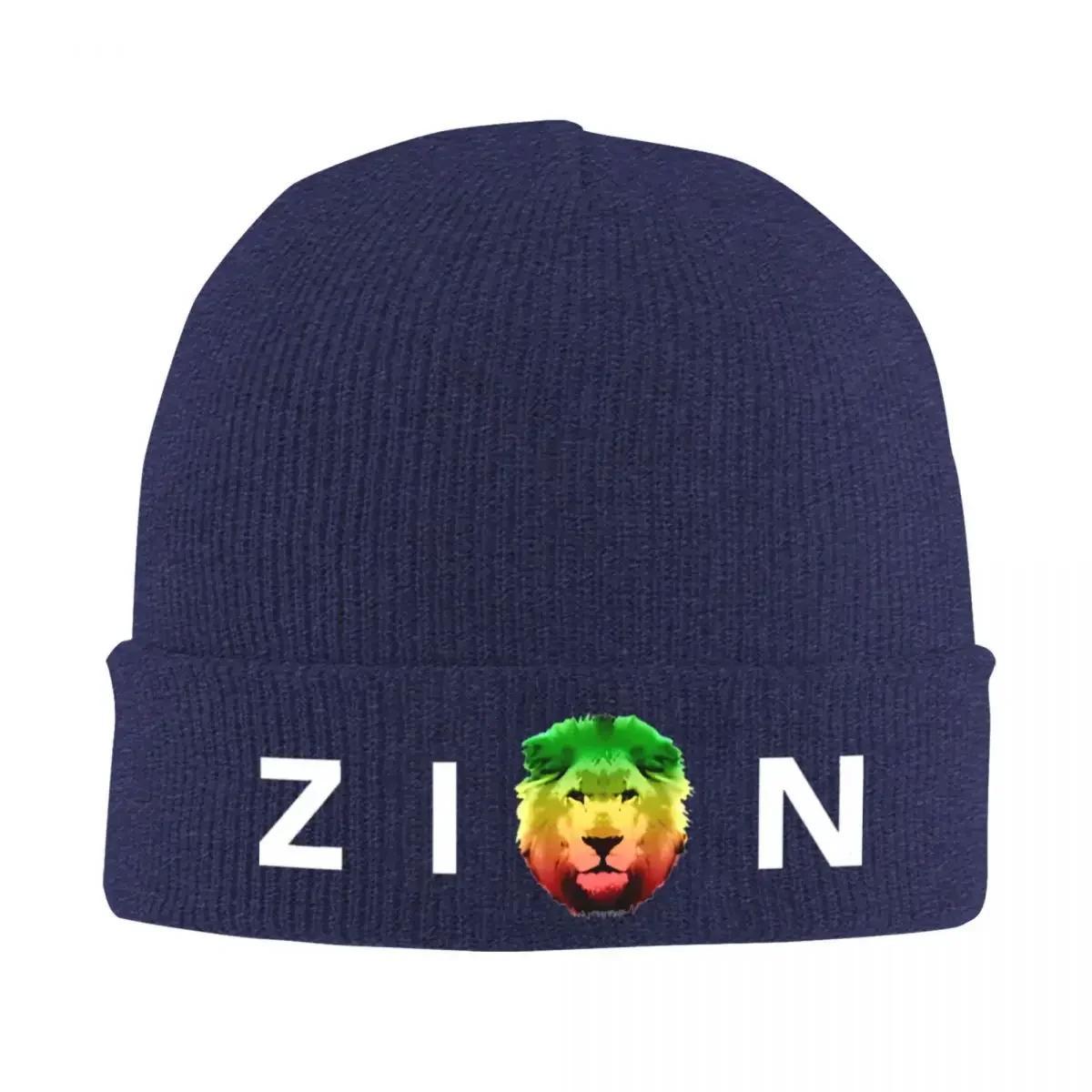 

Zion Knitted Caps for Women Men Beanies Autumn Winter Hat Acrylic Bob Marley Reggae Music Crochet Cap