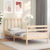 VidaXL Bed Frame with Headboard 90x200 Cm Solid Wood 3193841