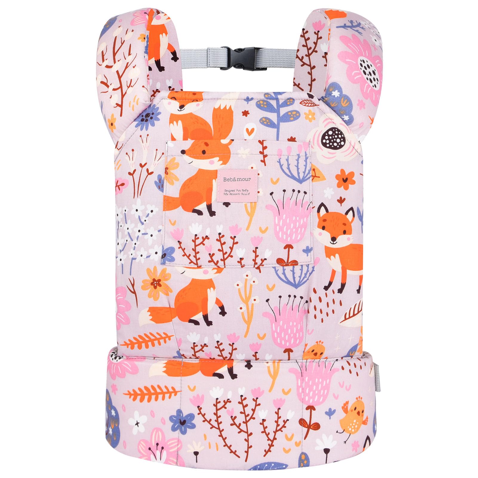 

Bebamour Слинг для куклы Мини-слинг Хлопковые детали для переноски кукол Игра понарошку Подарок на день рождения [Baby Amour] 2-сторонний (Лиса)