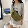 Lässige Sport Damen Nyl Schultertaschen Student Tragbar Damen Umhängetasche Brusttasche Einfarbig Femlae Hüfttaschen Geldbörse