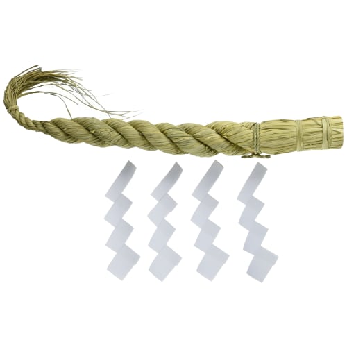 Kamidana No Sato Shimenawa (Shimenawa) for Medium-Sized Shinto Altars (Approx. 60cm), 2-Shaku (2-Shaku) Daikonjime (Radish Tie) Straw, Traditional Sty