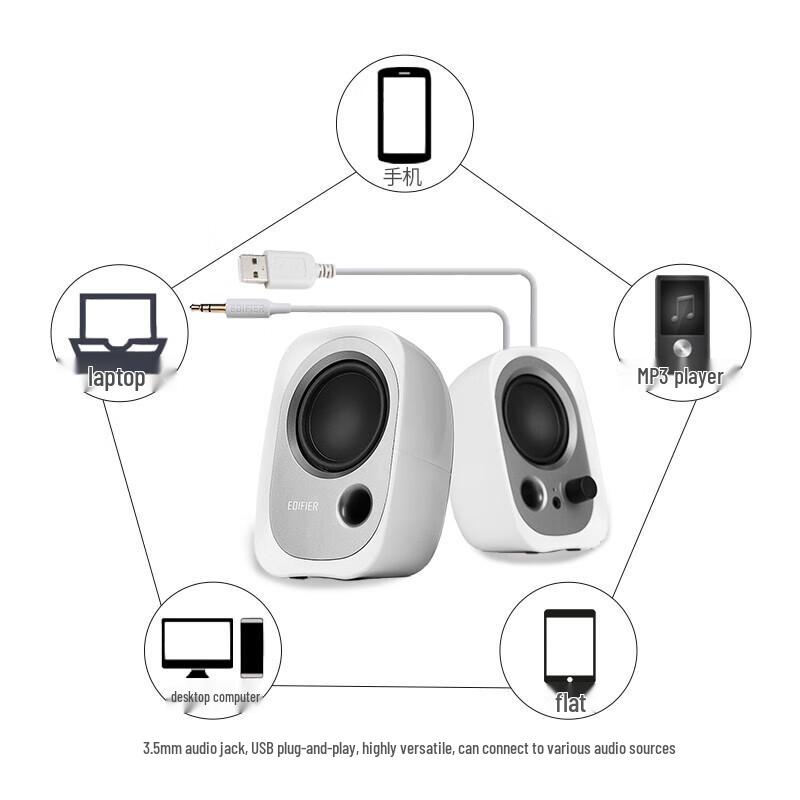 Edifier R12U Entry-Level 2.0 Desktop Speakers