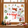 Cartoon Antler Snowman Christmas Static Sticker Christmas Small Accessory Balcony Living Room Window