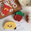 1pc Cute Cream Strawberry Acetic Acid Grab Clip High Ponytail Fruit Cartoon Hair Clip Small Fresh Sweet Shark Clip