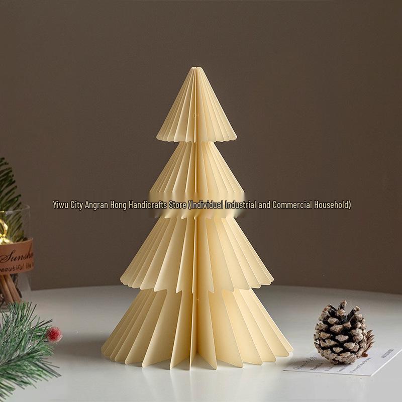 2025 Origami Christmas Tree Ornaments & Tabletop Decorations - Perfect for Holiday Scenes & Photography Props