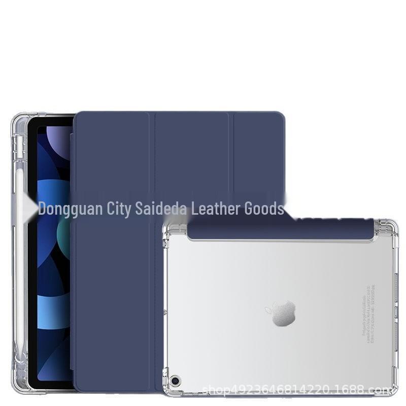 iPad 11 Protective Case with Pen Holder - Fits 6th Gen, 7th Gen, 10.2" Airbag, Pro 12.9" Models, Transparent Cover