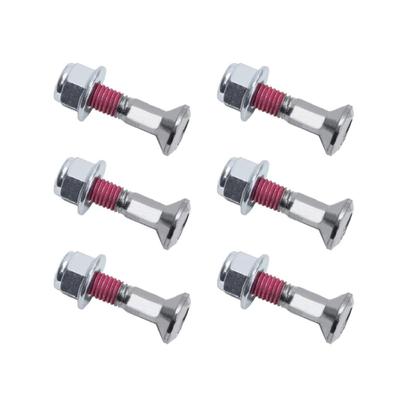 6pcs Motocross Sprocket Bolts Locking Flange Nuts Set M8x30 Chain Screws Universal Cover Plugs Compatible For Dirt Bikes