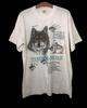 Vintage 90er Alaska Timber Wolf T-Shirt Größe XL