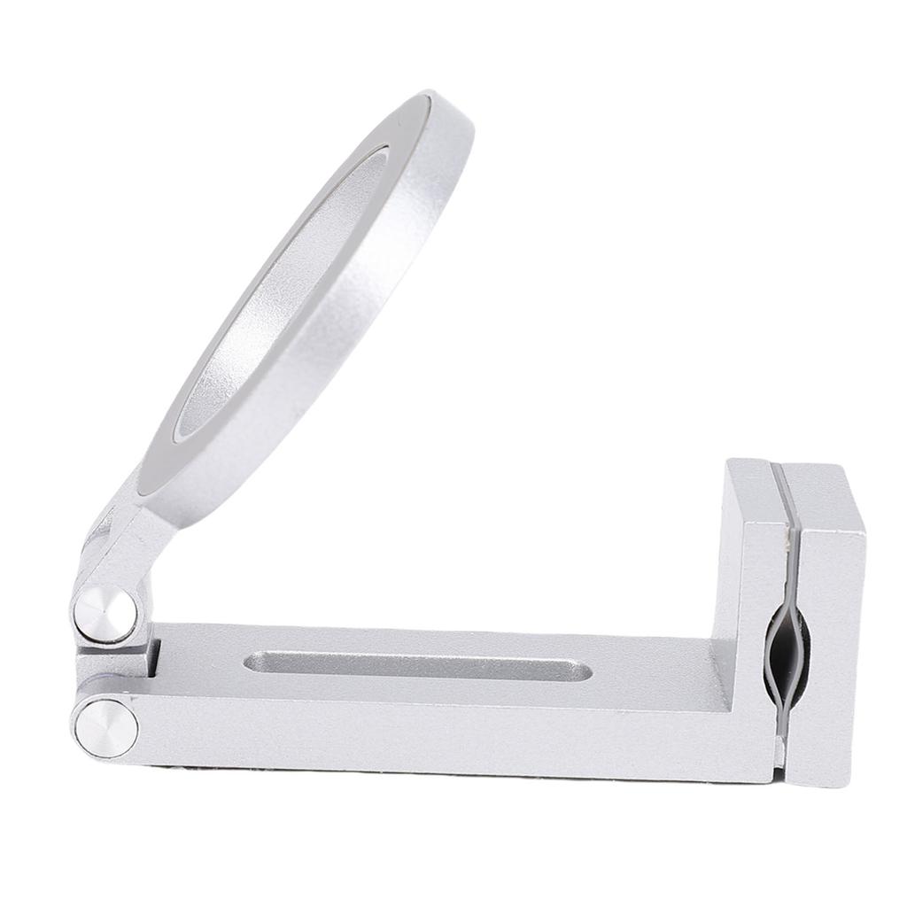 Magnetic Clip On Phone Holder 360 Degree Rotation Cell Phone Holder Universal 1 4 Tripod Mount Aluminum Alloy Foldable