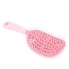 Self Cleaning Hair Brush Removable Pad Flexible Easy Clean Detangling Brush for Women Men Pink