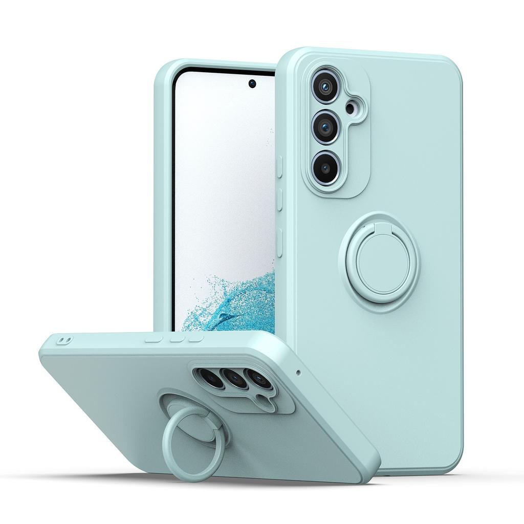 Suitable for Samsung A54 Mobile Phone Case A73 Liquid Silicone A13 Ring Bracket A42 Full Cover A22 Anti Fall A33 Soft Sleeve