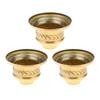 1/3/5Pcsbrass Lamp Cup Durable Sturdy Semi-Enclosed Design Lamp Holder Repair Light Base Fitting Finial Copper Fixture