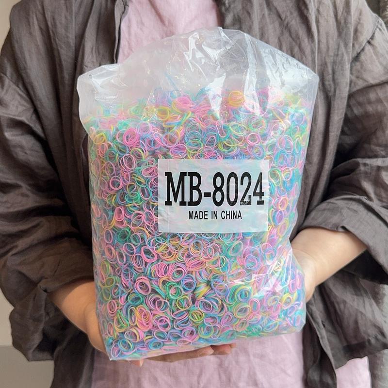 1500 ks Barevné jednorázové gumičky do vlasů pro dívky Čelenka Dětské gumičky na culík Dětské vlasové doplňky