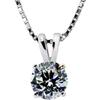 CC Pendant Necklaces For Women White Cubic Zirconia Round Simple Bridal Wedding Engagement Jewelry Fashion Accessory CCN002
