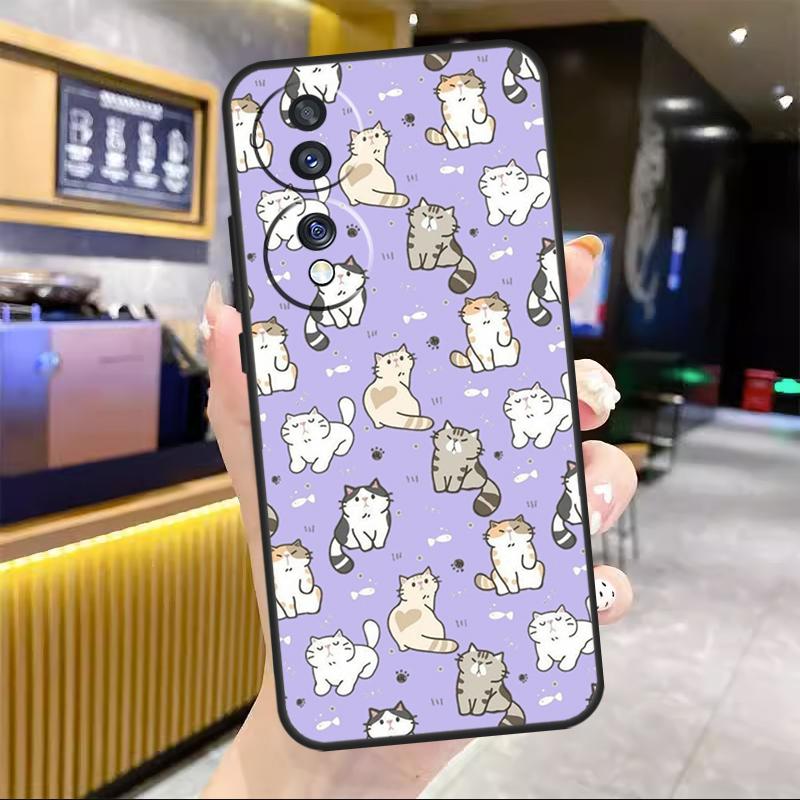 Funny Cat Collage For Honor Magic 5 6 7 8 Pro Case For Honor Win RT 50 70 90 200 400 Lite X8c X8b X9b X9c X9d