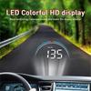M8 Car HUD Head Up Display OBD2 Overspeed Warning Auto Electronic Water Temperature LED Digital Projector Windshield