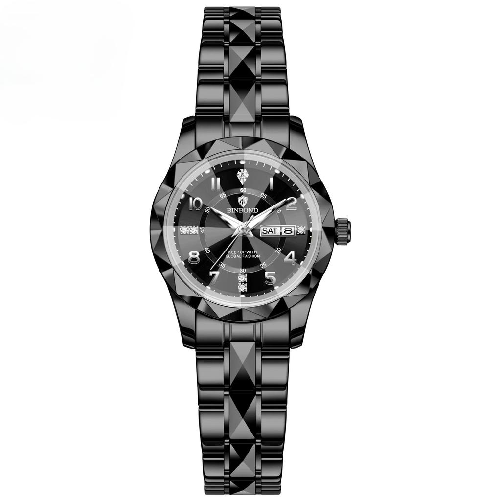 B6632 Top Brand Luxury Fashion Business Womens Quartz Watches 30M Waterproof Week Date Clock Sport Womens Wristwatch