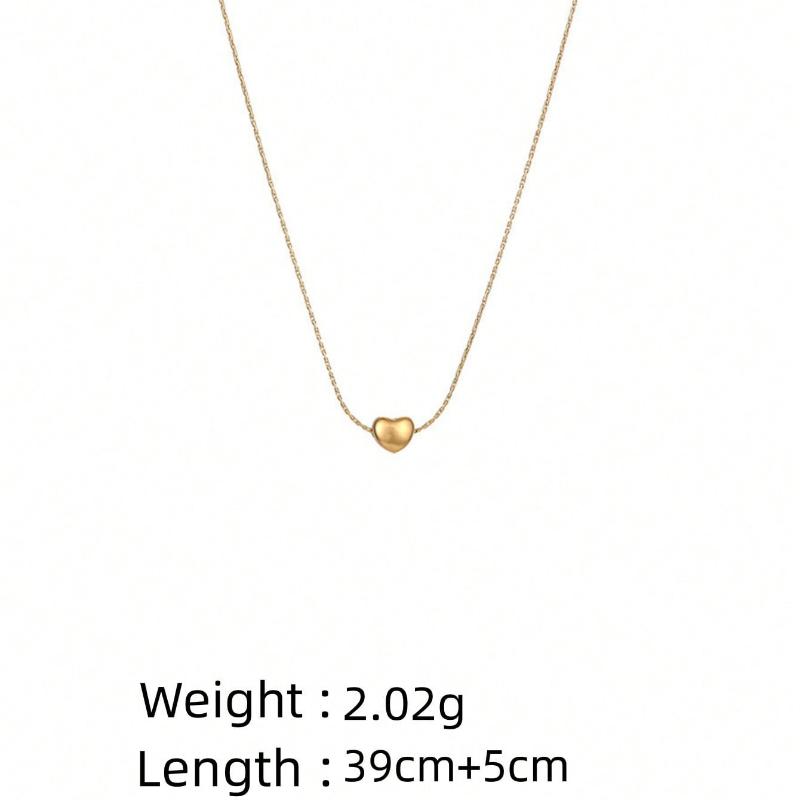 Accessories Love Necklace Women's Versatile Clavicle Chain Fashion Peach Heart Pendant Necklace