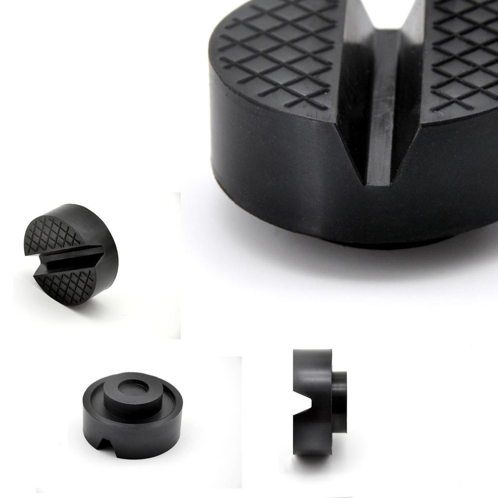 Support de voiture avec coussinets en caoutchouc, cric de levage noir fendu, cadre de support de sol, adaptateur de Rail, cric à ciseaux pour Fiat Peugeot Vauxhall Renault Alfa