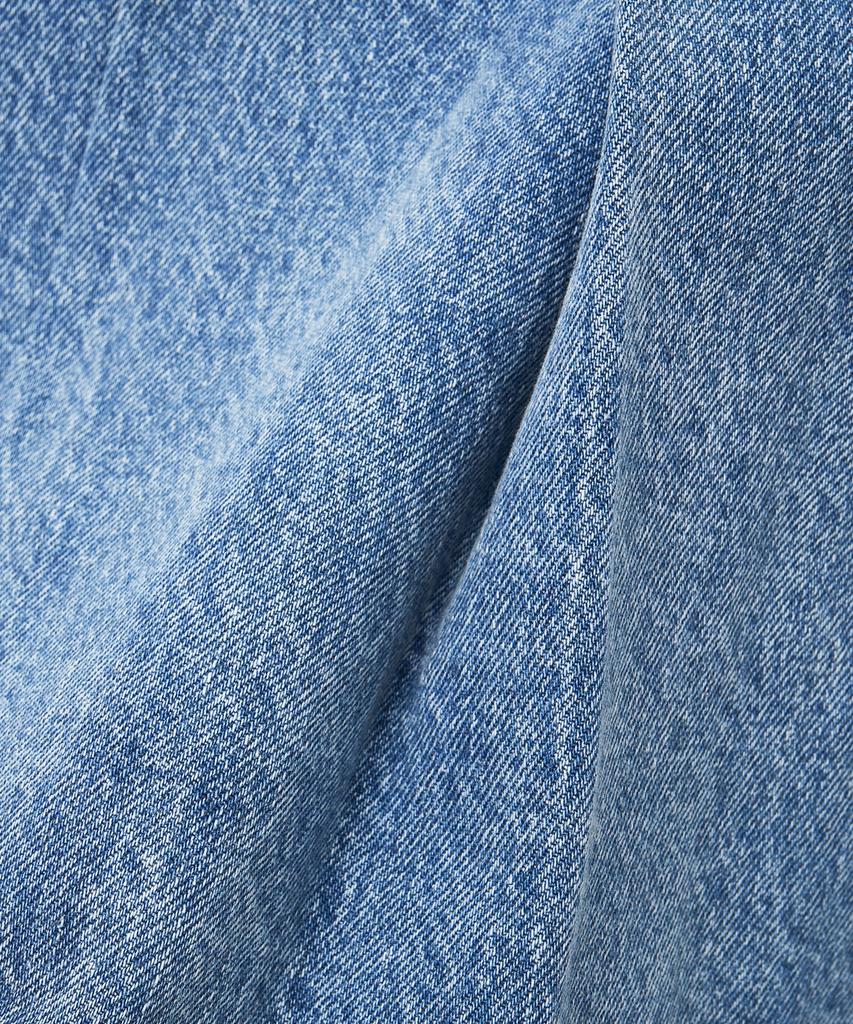 Yale Denim Pleated Skirt_Light Blue