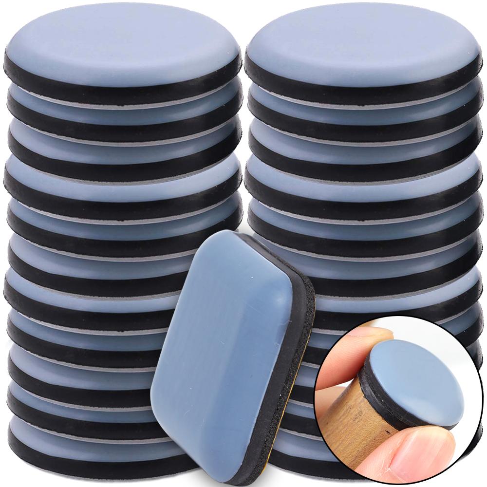 Self-adhesive Sliding Pad Kitchen Appliance Gaskets Mini Furniture Sliders Feet Glider Table Chair Leg Mat Home Floor Protector