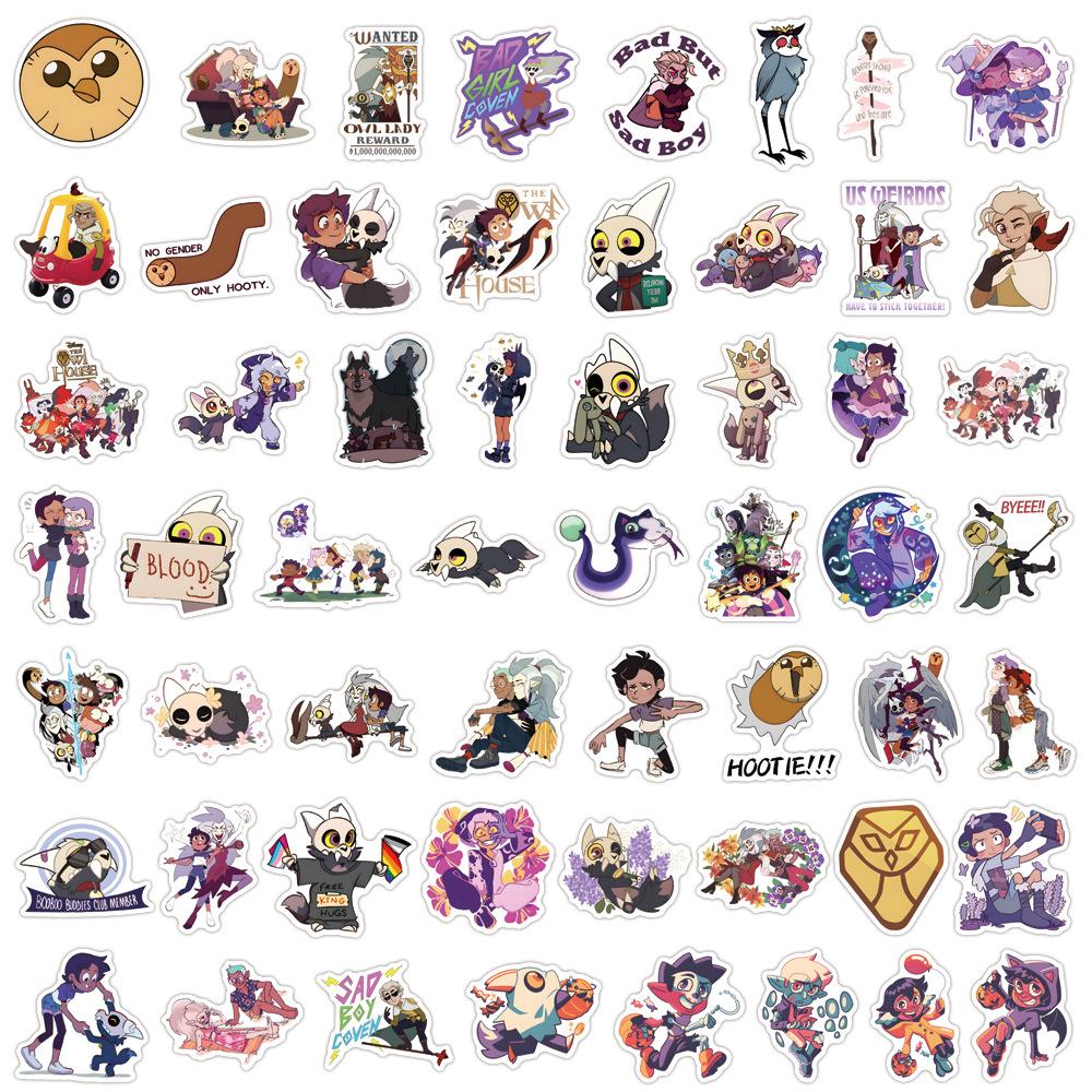 55 The Owl House Graffiti Stickers Decorate Scooter Laptop DIY Stickers