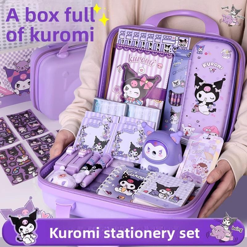 Kuromi Cinnamoroll Stationery Set Gift Box For Kids School Supplies Classroom Decor