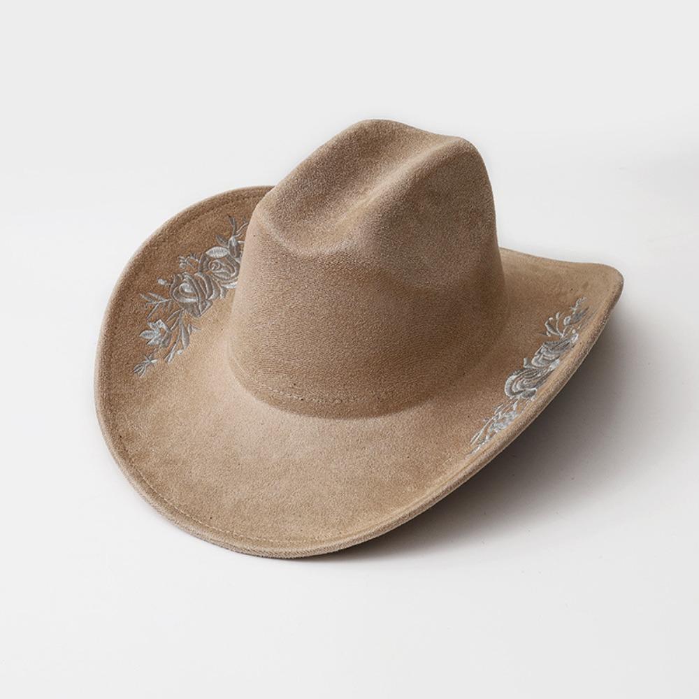 Formal Occasion Embroidered Felt Top Hat British Vintage Hats  Men Women