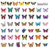 50 Butterfly Graffiti Waterproof Stickers for Suitcases, Phones, Skateboards, Notebooks, and Journals.