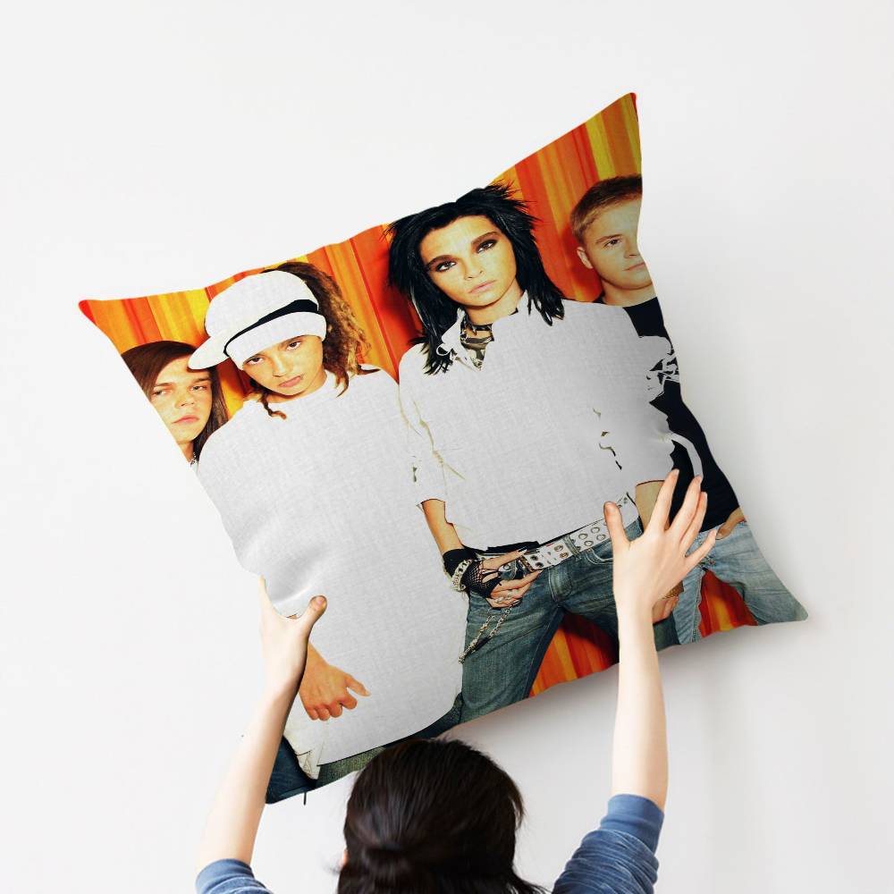 Bill Kaulitz Tom Tokio Hotel Classic Lucky Dragon Pillow Cover Sofa Cushion Cover Home Room Decoration Children Gift