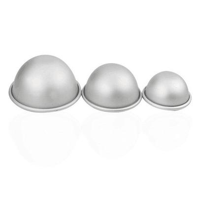 2Pcs 3D Aluminium Ball Kugel Pan Kuchen Form Bad Bombe Form Backen Schokolade Form