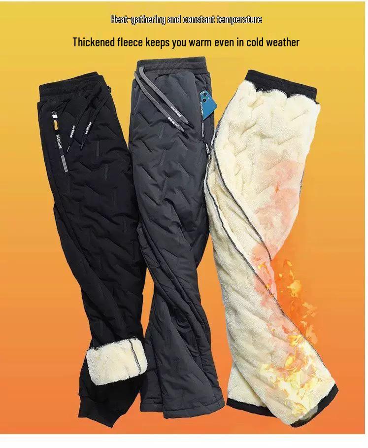 Woodpecker Herren Winter Warme Baumwoll-Sport-Hosen Set aus Lammwolle & Fleece