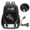 Jojo New Fan Riman Peripheral Printed Backpack Multifunctional Large Capacity Computer Bag Youth School Bag