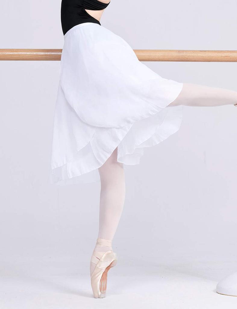 Daydance Ballet Wrap Adult Lace Chiffon Ballet Dance Everyday Fits Height White Skirt, Long, Skirt, Supplies, Wear, Wear, 150-180cm,