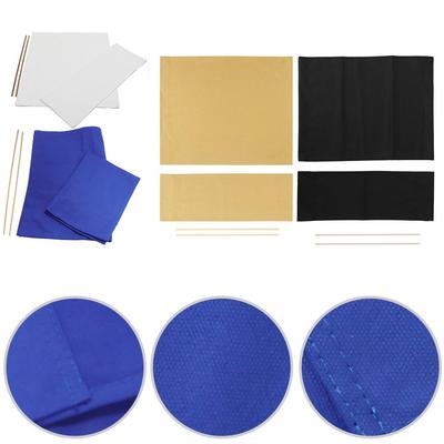 Space Saving Foldable Canvas Chair Seat Covers for Director Chairs Set of 2