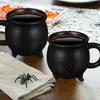 1 Stück Halloween Hexenkessel 450ml Kaffeetasse Latte Becher Trinkbecher Milchkaffeetasse Halloween Hexenbecher Keramik Kaffeetasse