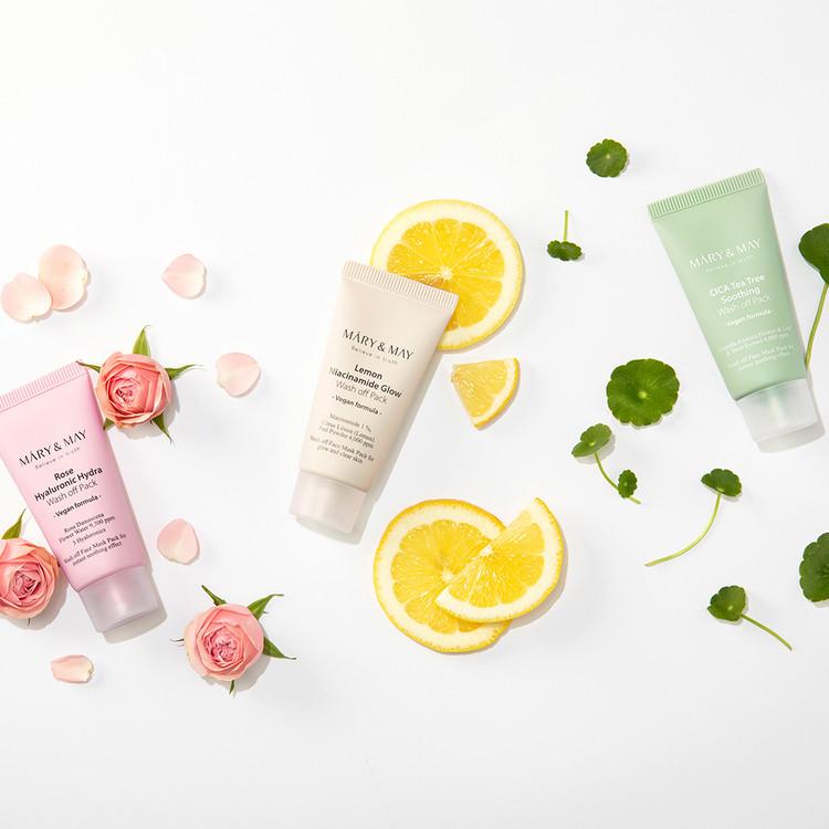 Mary&May Różana Hialuronowa Maseczka Zmywalna Mini 30ml