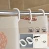 Qian Yu Punch-Free Waterproof Mildew-Proof Fabric Shower Curtain Set