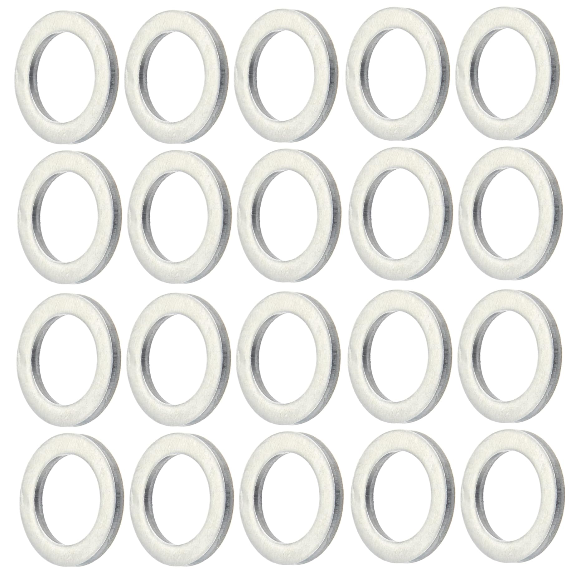 

Shiseikokusai Aluminum Drain Gasket Set of 20, Drain Plug Gasket for Motorcycles, Inner M12 срібний