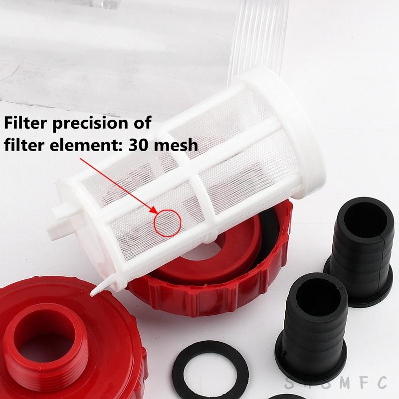1~8  PCS 18/22mm Pagoda Hose Filter Agricultural Irrigation Fittings Aquarium Transparent Filter Fish Tank Water Pipe Filter