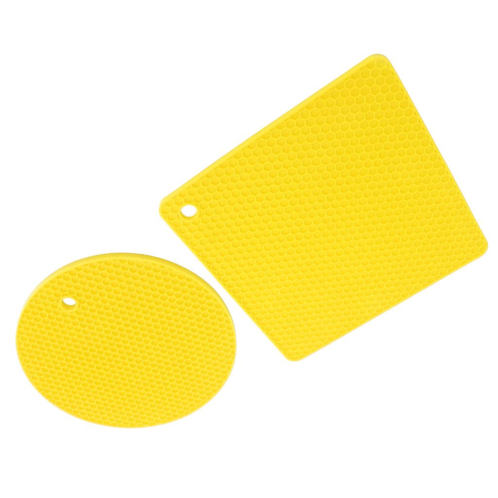 5 PCS 2 Round 3 Silicone Mat Multipurpose Hot Pads for Hot Dishes Tables