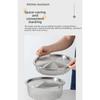 304 Stainless Steel Japanese Style Colander Basket with Elevated Feet and Ergonomic Handles for Efficient Kitchen Sink Straining