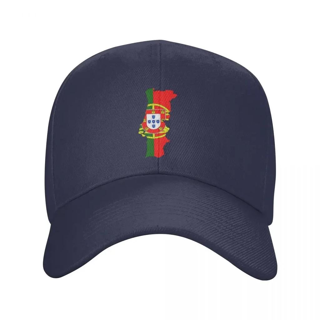 Personalized Portugal Map Flag Baseball Cap Women Men Breathable Dad Hat Outdoor Snapback Hats