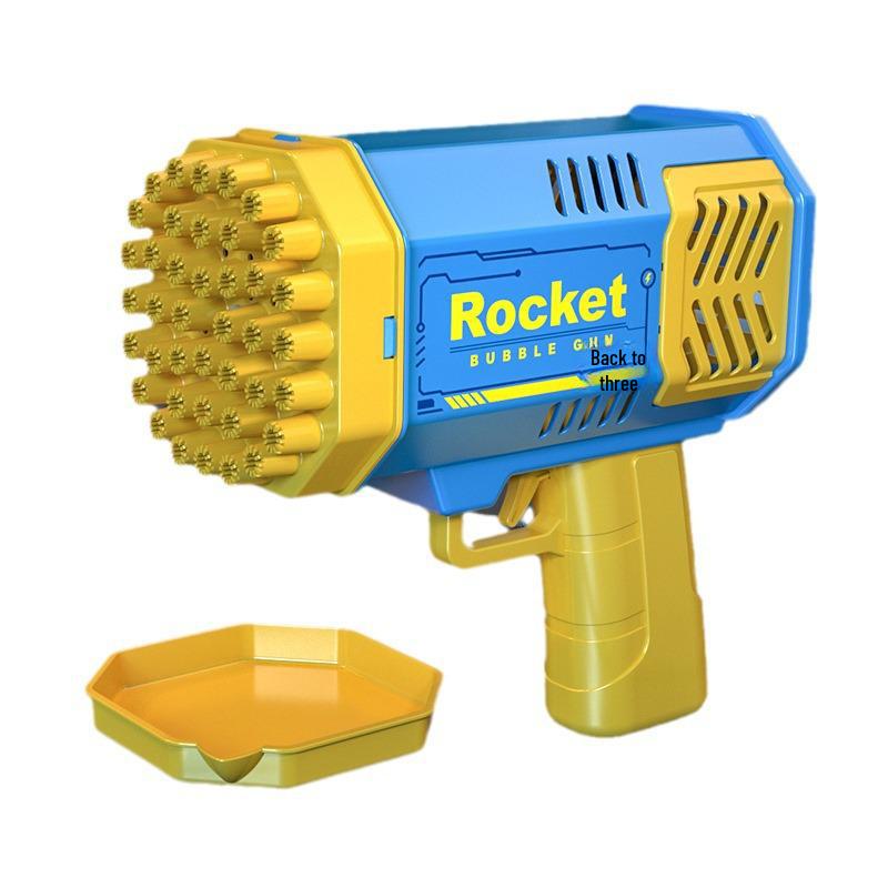 40-Hole Electric Bubble Rocket Toy for Kids