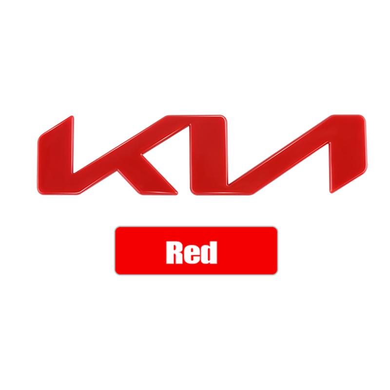 AABJA1 13cm 15cm 17.1cm 21.1cm Car Letter Front Head Hood Bonnet Emblem Rear Tail Bumper Trunk Sticker Badge Styling For KIA KN K5 K6