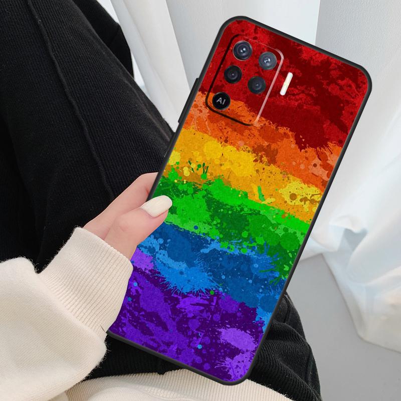 Gay Lesbian LGBT Rainbow Pride Phone Case For OPPO A5 A9 2020 A31 A53 A53S A1K A15 A16 A52 A72 A83 A91 A93 A54 A74 A94