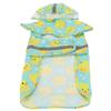 Pet Rain Jacket Duckling Pattern Waterproof Reflective Adjustable 4 Legs Hooded Dog Raincoat for