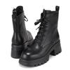 Barbara Leather Lightweight Molded Span Walker Boots Black 6.5cm Bbi874bk